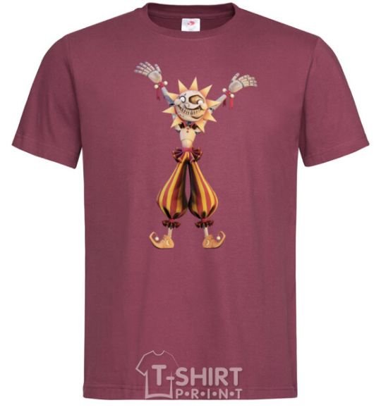 Men's T-Shirt Five Nights at Freddys Sun burgundy фото