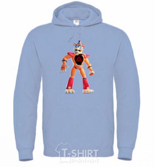 Men`s hoodie FNAF Funko sky-blue фото