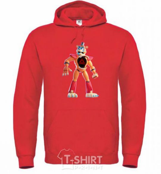 Men`s hoodie FNAF Funko bright-red фото