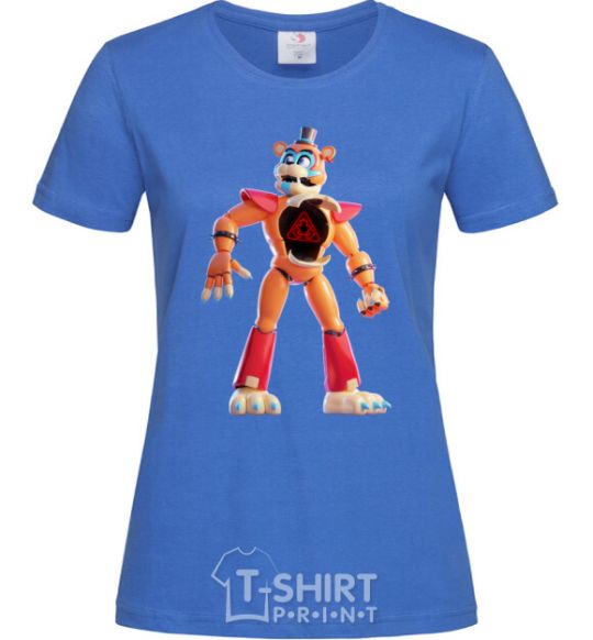 Women's T-shirt FNAF Funko royal-blue фото