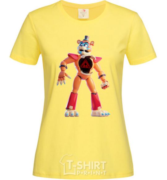 Women's T-shirt FNAF Funko cornsilk фото