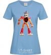 Women's T-shirt FNAF Funko sky-blue фото