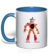 Mug with a colored handle FNAF Funko royal-blue фото