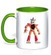 Mug with a colored handle FNAF Funko kelly-green фото