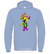 Men`s hoodie Glamrock Monty 5 Nights with Freddy sky-blue фото