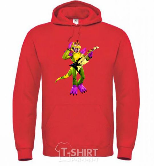 Men`s hoodie Glamrock Monty 5 Nights with Freddy bright-red фото