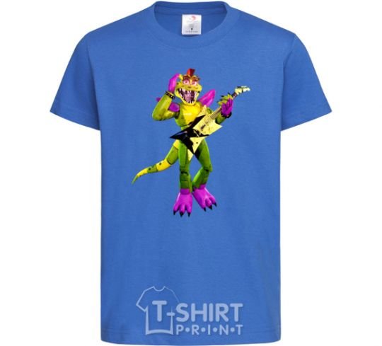 Kids T-shirt Glamrock Monty 5 Nights with Freddy royal-blue фото