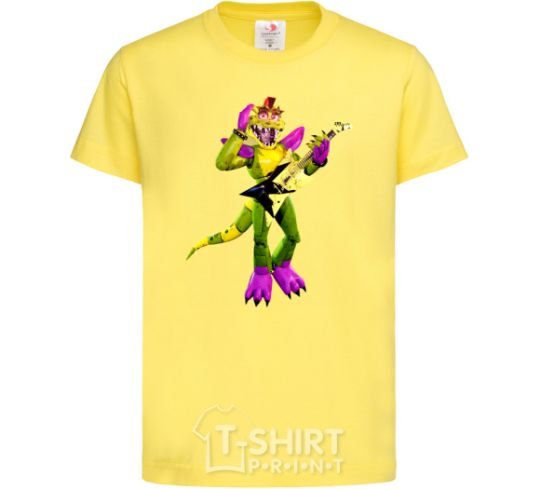 Kids T-shirt Glamrock Monty 5 Nights with Freddy cornsilk фото