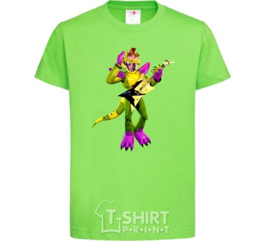 Kids T-shirt Glamrock Monty 5 Nights with Freddy orchid-green фото