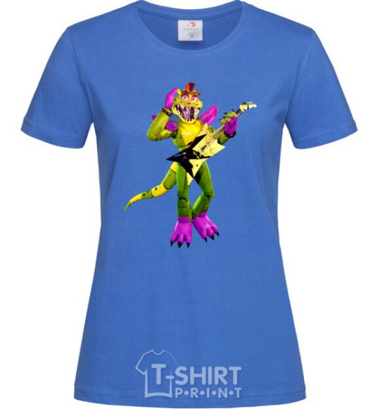 Women's T-shirt Glamrock Monty 5 Nights with Freddy royal-blue фото