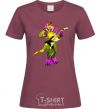 Women's T-shirt Glamrock Monty 5 Nights with Freddy burgundy фото