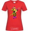 Women's T-shirt Glamrock Monty 5 Nights with Freddy red фото