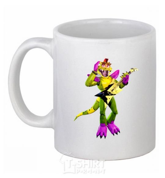 Ceramic mug Glamrock Monty 5 Nights with Freddy White фото