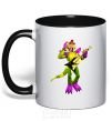 Mug with a colored handle Glamrock Monty 5 Nights with Freddy black фото