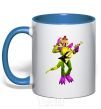 Mug with a colored handle Glamrock Monty 5 Nights with Freddy royal-blue фото