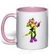 Mug with a colored handle Glamrock Monty 5 Nights with Freddy light-pink фото