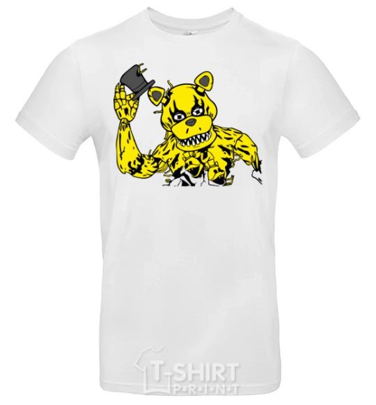 Men's T-Shirt Golden Freddy White фото