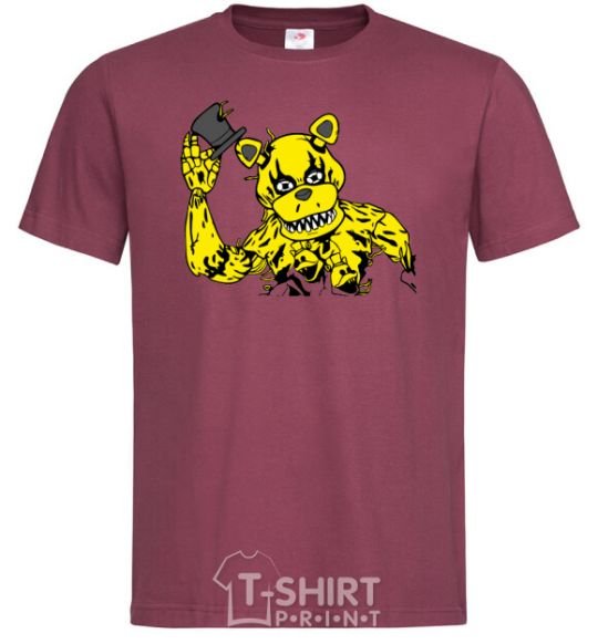 Men's T-Shirt Golden Freddy burgundy фото