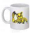 Ceramic mug Golden Freddy White фото