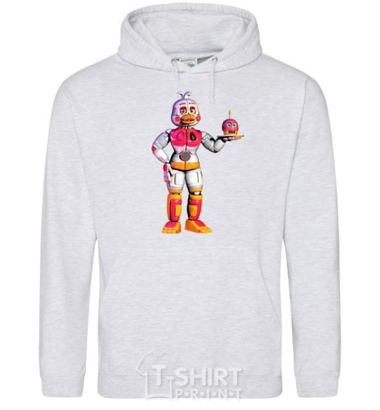 Men`s hoodie Chicka Fnaf sport-grey фото