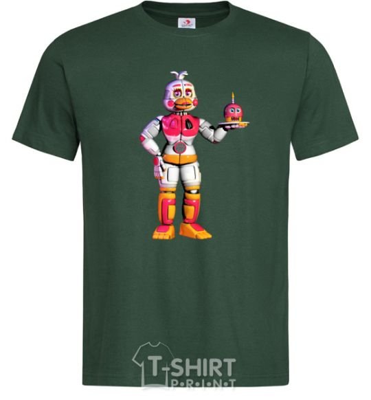 Men's T-Shirt Chicka Fnaf bottle-green фото