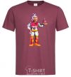 Men's T-Shirt Chicka Fnaf burgundy фото