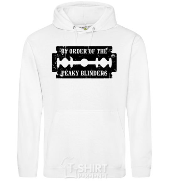 Men`s hoodie By order of the peakly blinders White фото