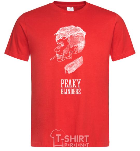 Men's T-Shirt Sharp visors are white red фото