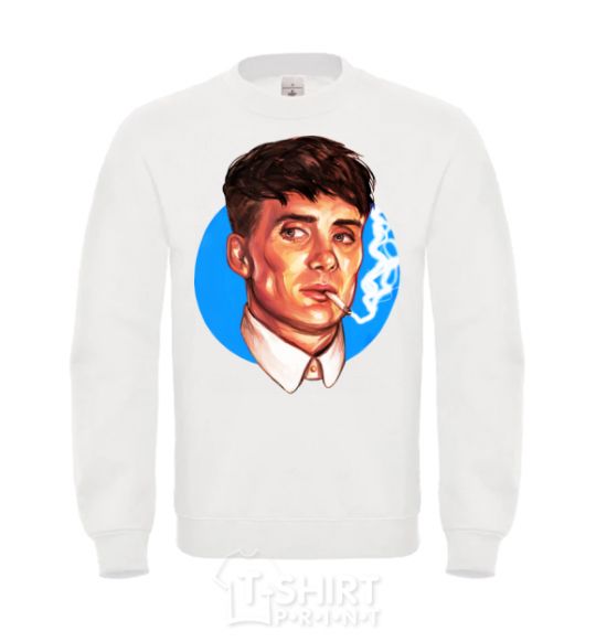 Sweatshirt Thomas Shelby with a Sharpie cigarette White фото