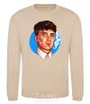 Sweatshirt Thomas Shelby with a Sharpie cigarette sand фото