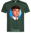 Men's T-Shirt Thomas Shelby with a Sharpie cigarette bottle-green фото