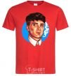 Men's T-Shirt Thomas Shelby with a Sharpie cigarette red фото