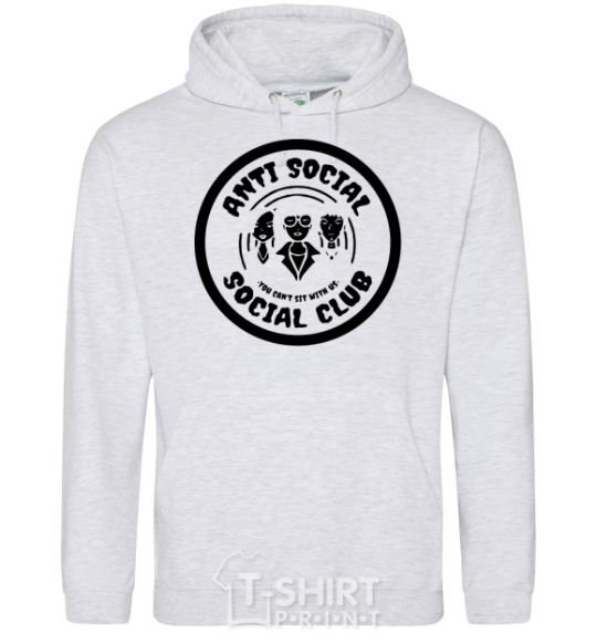 Men`s hoodie Antisocial club Daria sport-grey фото