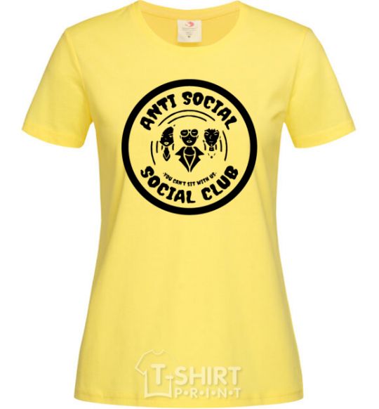 Women's T-shirt Antisocial club Daria cornsilk фото