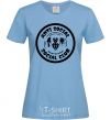 Women's T-shirt Antisocial club Daria sky-blue фото