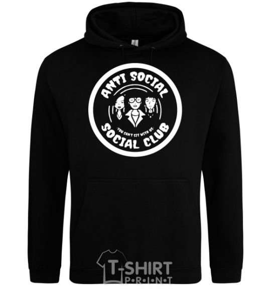Men`s hoodie Antisocial club Daria black фото