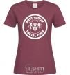 Women's T-shirt Antisocial club Daria burgundy фото