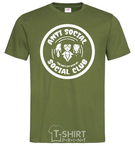 Men's T-Shirt Antisocial club Daria millennial-khaki фото