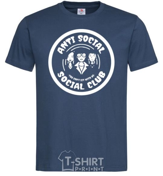 Men's T-Shirt Antisocial club Daria navy-blue фото