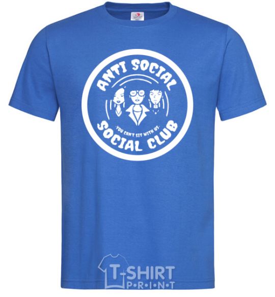 Men's T-Shirt Antisocial club Daria royal-blue фото