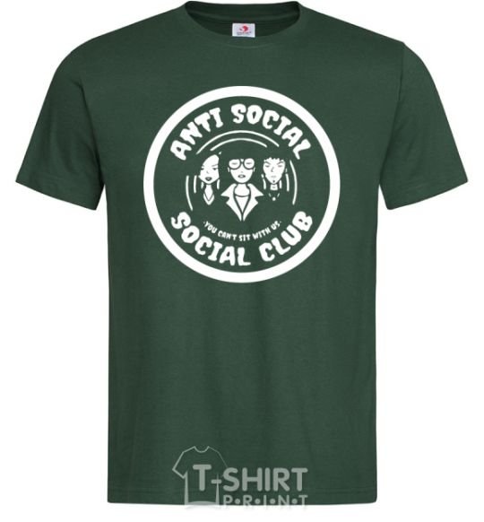 Men's T-Shirt Antisocial club Daria bottle-green фото