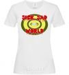 Women's T-shirt Sick world White фото