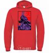 Men`s hoodie Evangelion bright-red фото