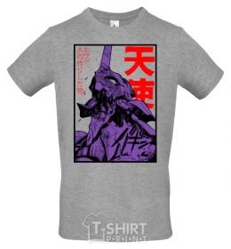 Men's T-Shirt Evangelion grey фото