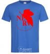 Men's T-Shirt Evangelion anime Evangelion royal-blue фото