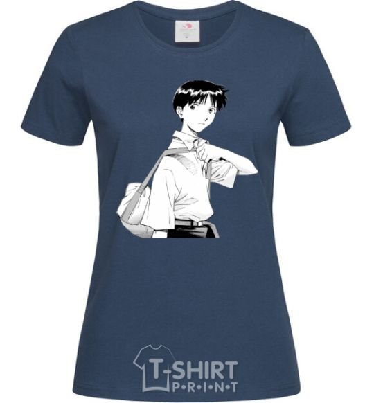 Women's T-shirt Daco Evangelion navy-blue фото