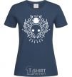 Women's T-shirt Evangelion icon navy-blue фото