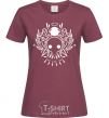 Women's T-shirt Evangelion icon burgundy фото