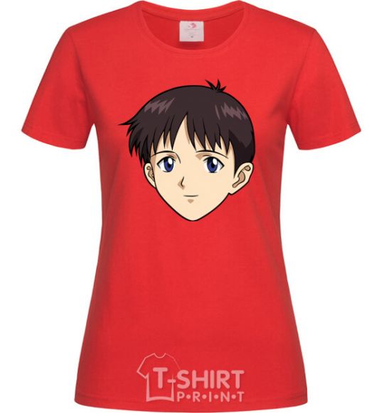 Женская футболка Evangelion Синзди Красный фото