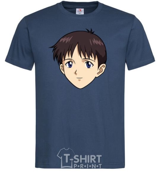 Men's T-Shirt Evangelion Sinzdi navy-blue фото